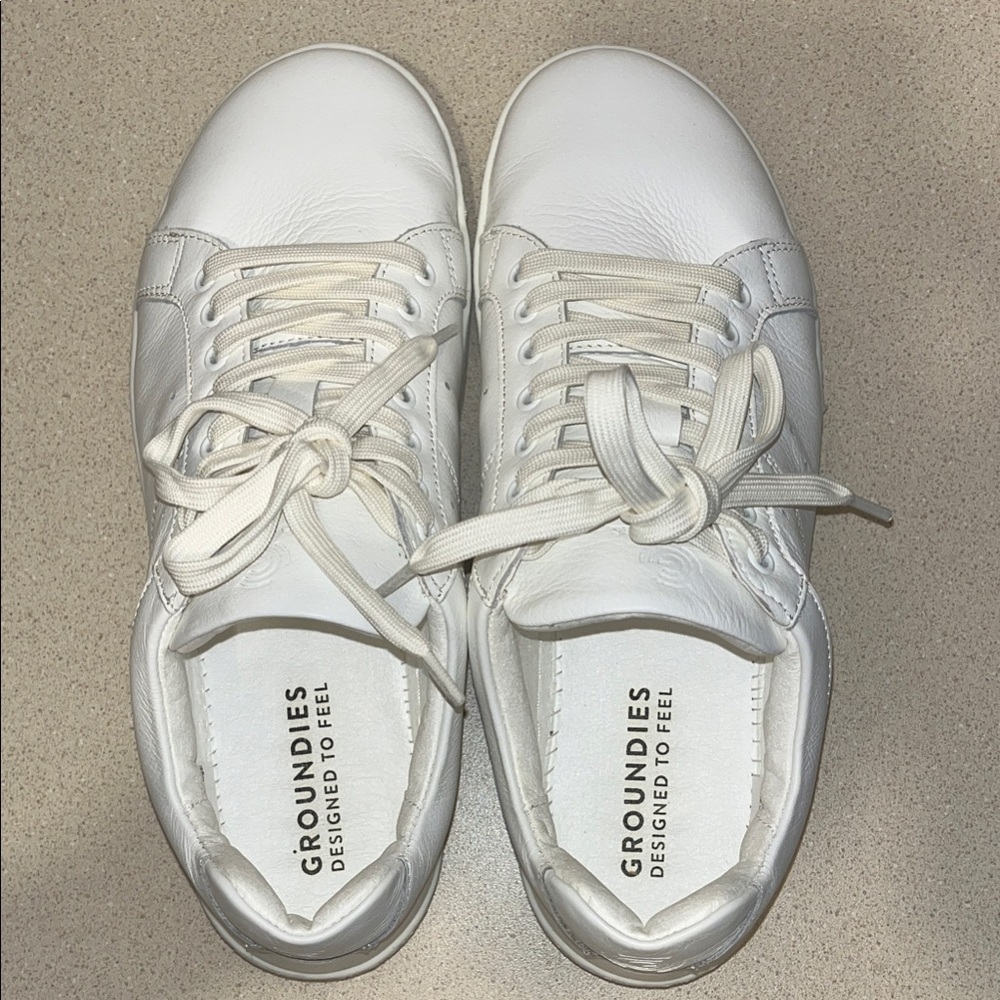Groundies White Sneakers women size 40